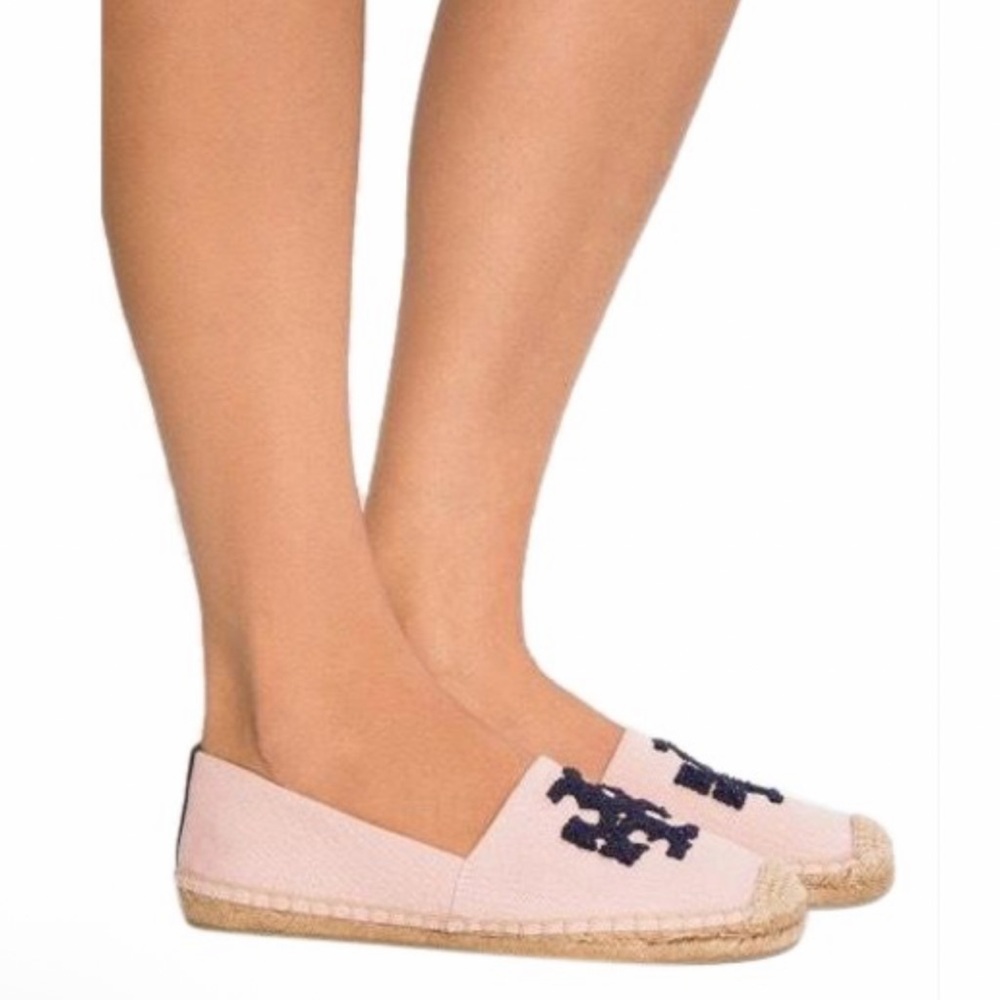Tory Burch “Elisa” Espadrilles in Sea Shell Pink